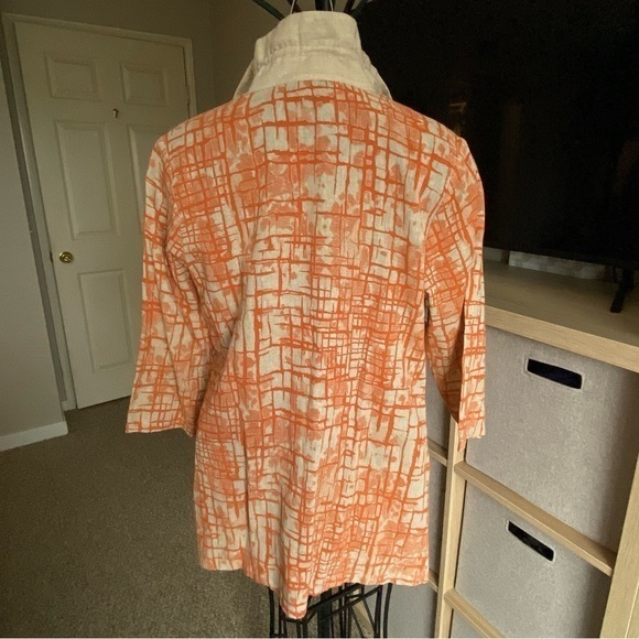 ((( Terra SJ ))) 80% linen apparel fits Sm to M‎ed blazers or top unique design - Picture 12 of 16